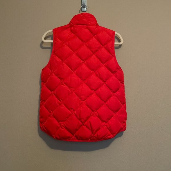 Woolrich, S,  Red, Full Gold Tone Zipper, Puffer, Down Vest - Picture 7 of 10